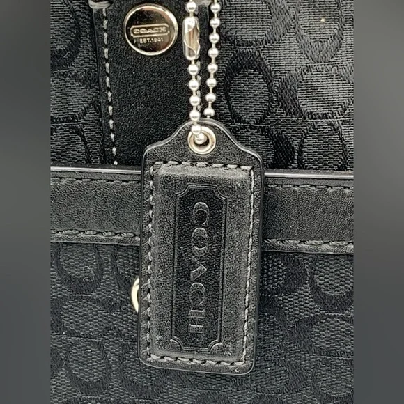 COACH Black Laptop Bag All Over Print - Picture 4 of 15